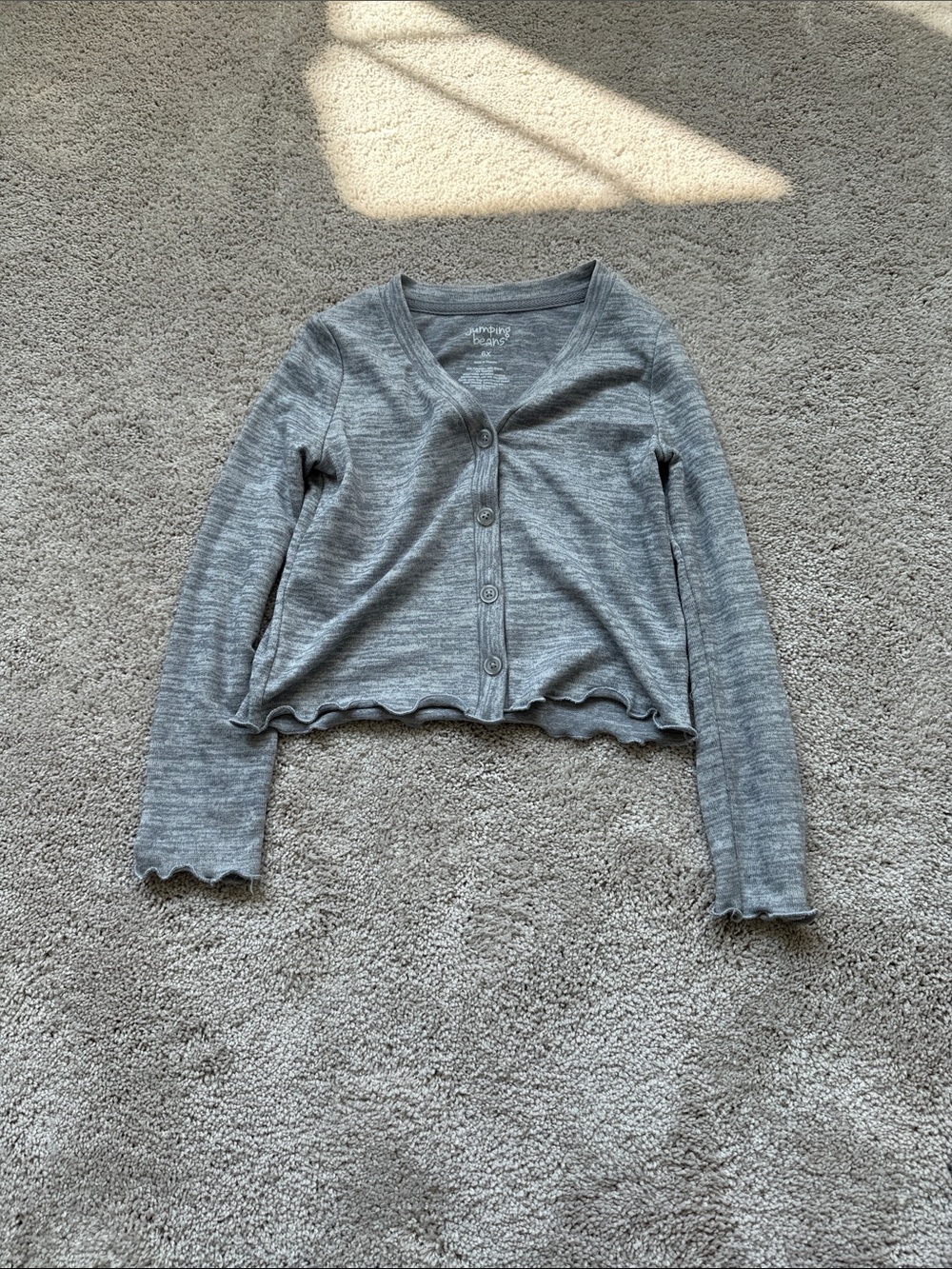 Gray Button Cardigan
